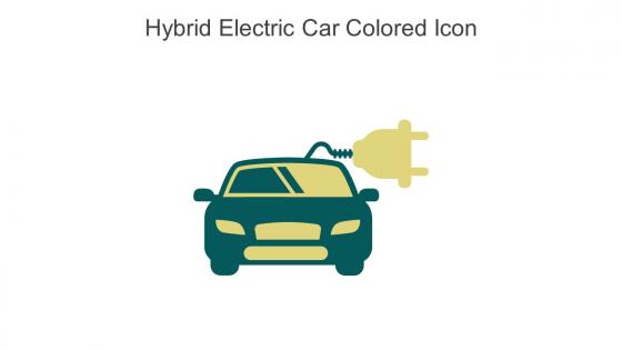 Hybrid Electric Car Colored Icon In Powerpoint Pptx Png And Editable Eps Format