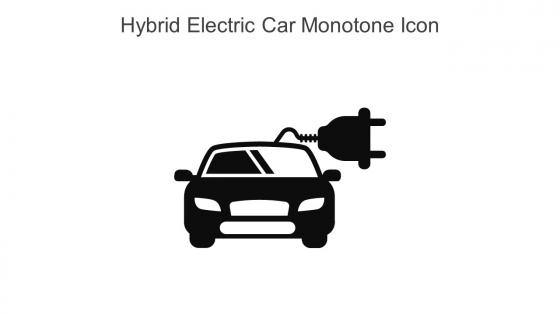 Hybrid Electric Car Monotone Icon In Powerpoint Pptx Png And Editable Eps Format