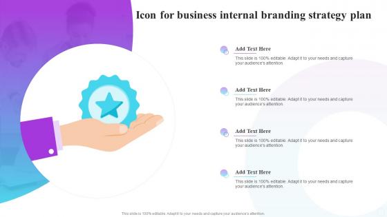Icon For Business Internal Branding Strategy Plan