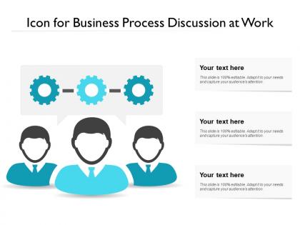 Icon for business process discussion at work