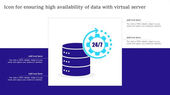 Icon For Ensuring High Availability Of Data With Virtual Server