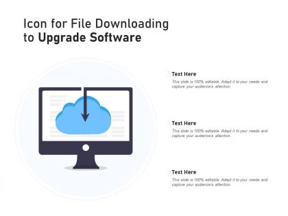 Icon for file downloading to upgrade software