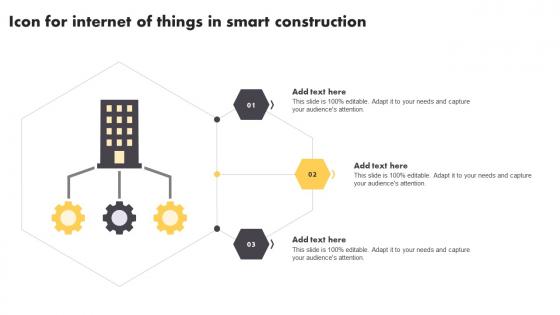 Icon For Internet Of Things In Smart Construction