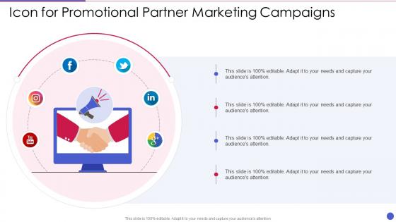 Icon For Promotional Partner Marketing Campaigns