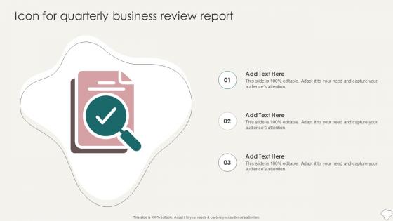 Icon For Quarterly Business Review Report