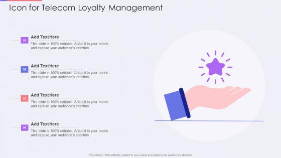 Icon for telecom loyalty management
