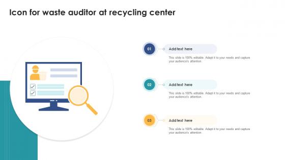 Icon For Waste Auditor At Recycling Center