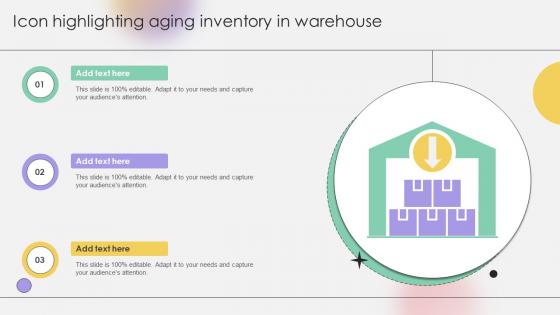 Icon Highlighting Aging Inventory In Warehouse