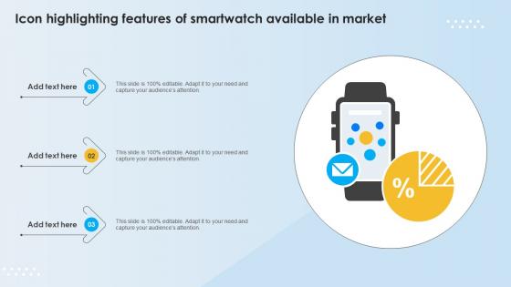 Icon Highlighting Features Of Smartwatch Available In Market