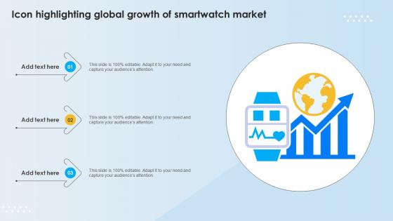 Icon Highlighting Global Growth Of Smartwatch Market