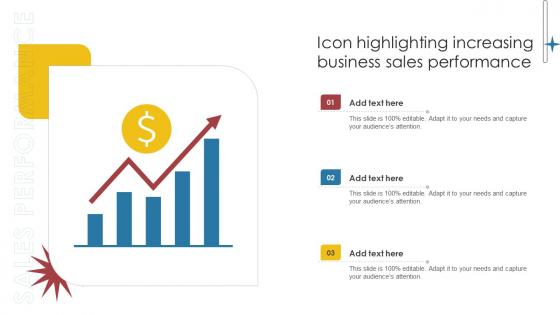 Icon Highlighting Increasing Business Sales Performance