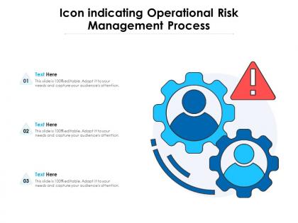 Icon indicating operational risk management process