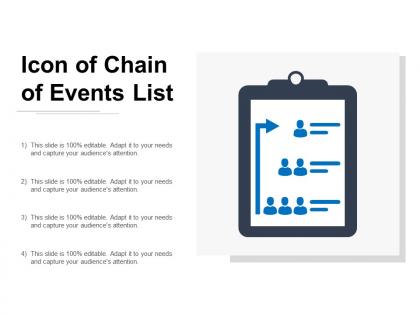 Icon of chain of events list