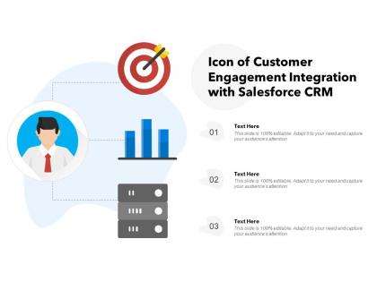 Icon of customer engagement integration with salesforce crm