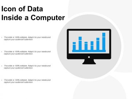 Icon of data inside a computer