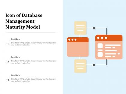 Icon of database management maturity model