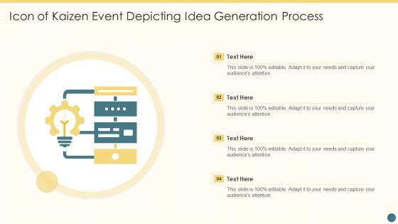 Icon Of Kaizen Event Depicting Idea Generation Process