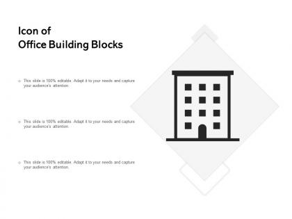 Icon of office building blocks