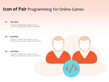 Icon of pair programming for online games
