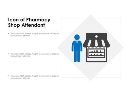 Icon of pharmacy shop attendant