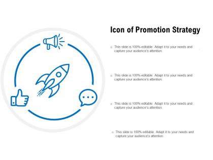 Icon of promotion strategy