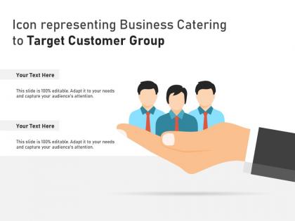 Icon representing business catering to target customer group