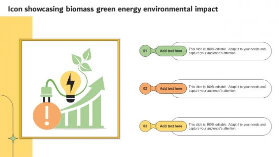 Icon Showcasing Biomass Green Energy Environmental Impact