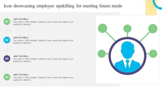 Icon Showcasing Employee Upskilling For Meeting Future Needs