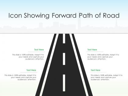 Icon showing forward path of road