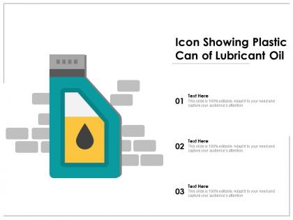 Icon showing plastic can of lubricant oil