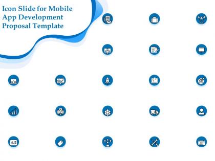 Icon slide for mobile app development proposal template ppt powerpoint outline outfit