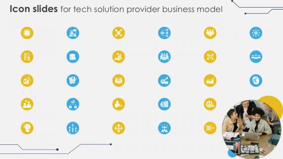 Icon Slides For Tech Solution Provider Business Model Ppt Example BMC SS V