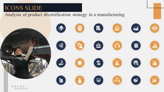 Icons Slide Analysis Of Product Diversification Strategy In A Manufacturing Strategy SS