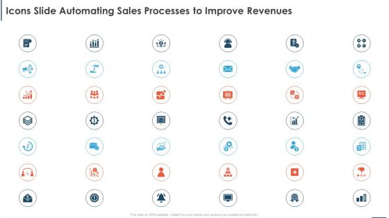 Icons Slide Automating Sales Processes To Improve Revenues