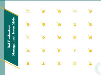 Icons slide bid evaluation management ppt powerpoint presentation layouts portrait