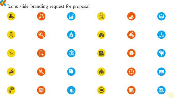 Icons Slide Branding Request For Proposal Ppt Show Graphics Example