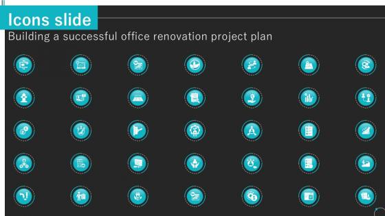 Icons Slide Building A Successful Office Renovation Project Plan Ppt Template