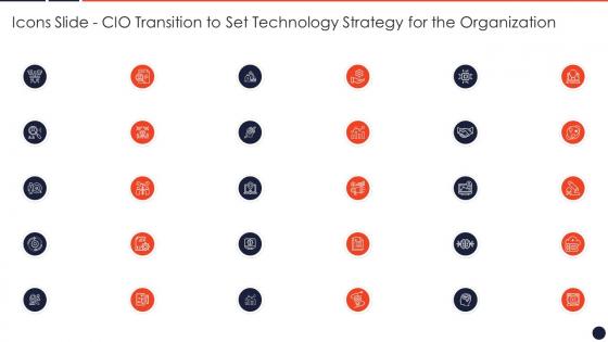 Icons Slide Cio Transition To Set Technology Strategy For The Organization