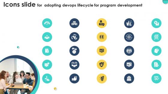 Icons Slide For Adopting Devops Lifecycle For Program Development