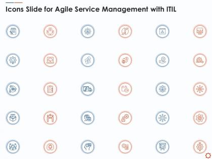 Icons slide for agile service management with itil ppt pictures