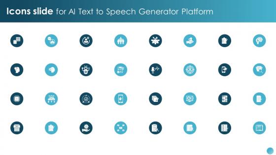 Icons Slide For AI Text To Speech AI Text To Speech Generator Platform AI SS V