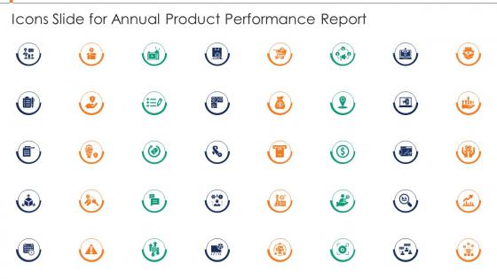 Icons Slide For Annual Product Performance Report Ppt Inspiration