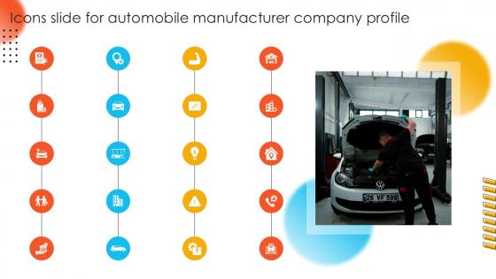 Icons Slide For Automobile Manufacturer Company Profile Ppt Presentation CP SS V