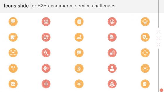 Icons Slide For B2B Ecommerce Service Challenges