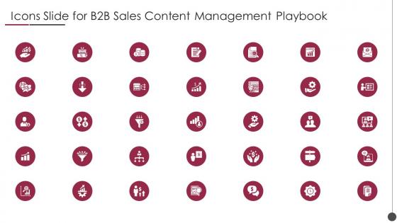 Icons Slide For B2b Sales Content Management Playbook