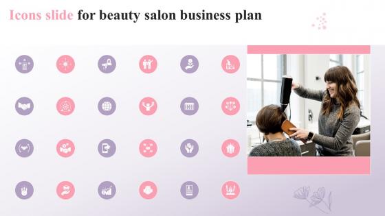 Icons Slide For Beauty Salon Business Plan Ppt Icon Example Introduction BP SS