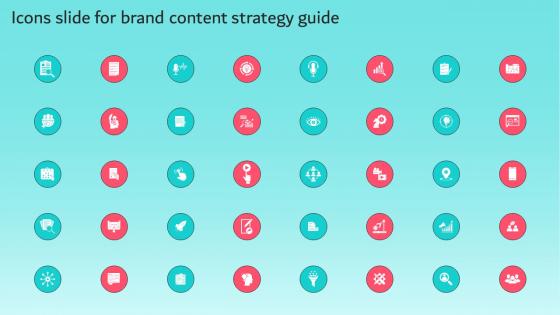 Icons Slide For Brand Content Strategy Guide MKT SS V