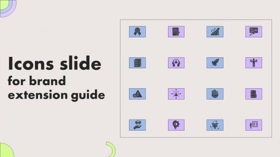 Icons Slide For Brand Extension Guide Ppt Powerpoint Presentation File Files
