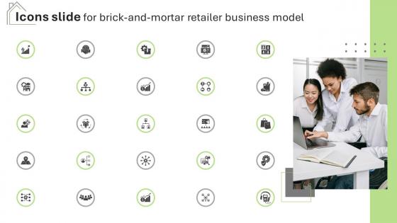 Icons Slide For Brick And Mortar Retailer Business Model Ppt Slides BMC V