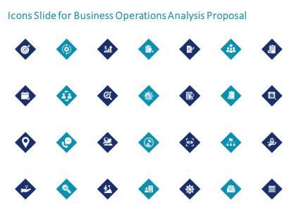 Icons slide for business operations analysis proposal ppt powerpoint presentation file
